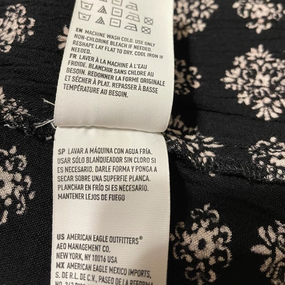 American Eagle b&w boho tank size mini dress sz M - Picture 11 of 12